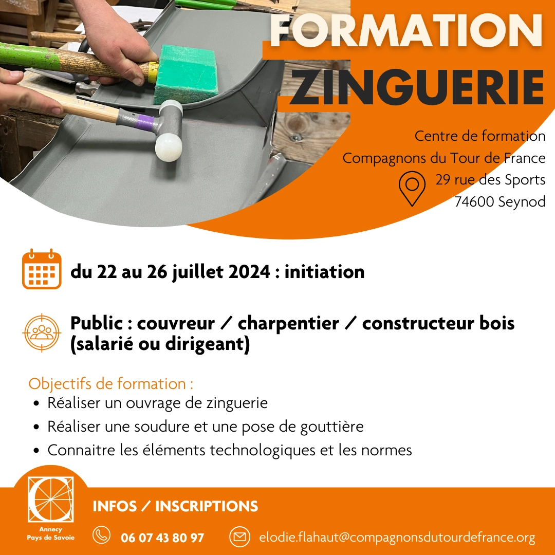 FORMATION INITIATION ZINGUERIE